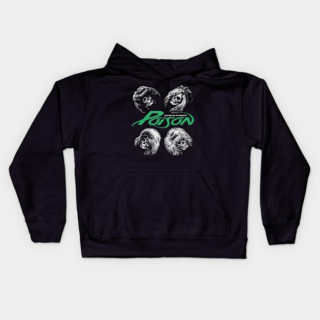 Poison skull Kids Hoodie by Press Play Ent